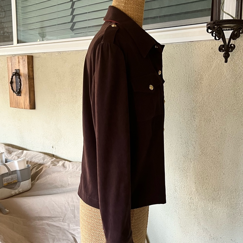 St. John Sport Jacket Patch Pockets Snap Closure - image 2